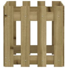 Vidaxl Zahradní truhlík plotový design 40x40x40 cm impregnované dřevo