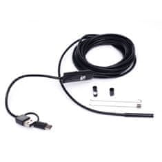 Kraft&Dele Inspekční kamera endoskopická USB 2.0, micro USB, USB-C KD10412