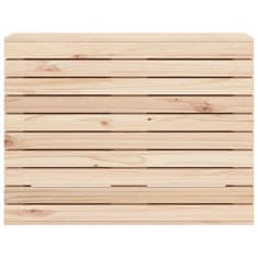 shumee Koš na prádlo 88,5 x 44 x 66 cm masivní borové dřevo
