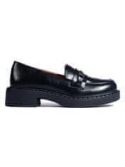 Amiatex Trendy polobotky dámské černé platforma + Ponožky Gatta Calzino Strech, černé, 37