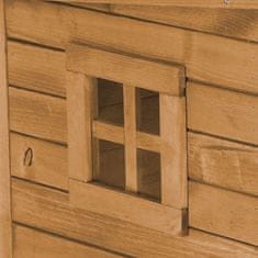 BRAVSON Dřevěná bouda pro kočky KERBL RUSTICA 57 x 45 x 43 cm