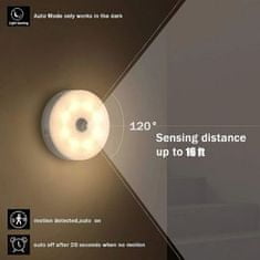 HOME & MARKER® LED světlo s pohybovým senzorem, LED lampa s detektorem pohybu (Rozsah senzoru 120°, detekční vzdálenost: 3-5m) | LUMISIGN