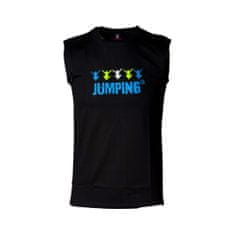 Jumping® Fitness Pánské černé triko bez rukávů Velikost: XL