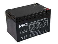MHpower Baterie MS12-12 VRLA AGM 12V/12Ah náhrada za RBC4