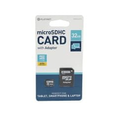 Platinet Paměťová karta Platinet microSDHC 64GB + adaptér