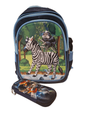Školní taška s motivem 3D zebry