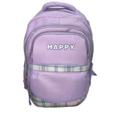 Bábätkám Školní batoh HAPPY fialový