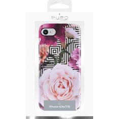 Puro Puro Glam Geo Flowers - Pouzdro Na Iphone (2022 / 2020) / 8 / 7 / 6S (Pink Peo