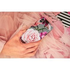 Puro Puro Glam Geo Flowers – Pouzdro Iphone Xs Max (Růžové Pivoňky)