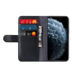 Crong Crong Premium Booklet Wallet - Kožený Kryt Na Iphone 11 Pro Max S Kapsou