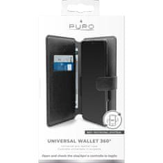 Puro Puro Universal Wallet 360° - Univerzální Otočné Pouzdro S Kapsami Na Trest