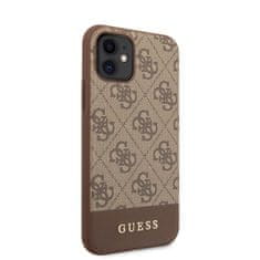 Guess Guess 4G Bottom Stripe Collection - Kryt Na Iphone 11 (Hnědá)