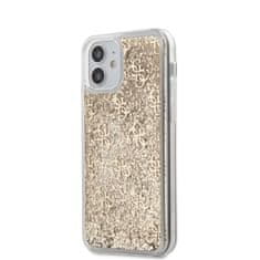 Guess Guess 4G Liquid Glitter - Kryt Na Iphone 12 Mini (Zlatý)