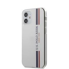 US Polo Us Polo Assn Shiny Tricolor Stripes - Iphone 12 Mini Pouzdro (Bílá)