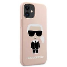 Karl Lagerfeld Karl Lagerfeld Celotělové Silikonové Ikonické Pouzdro Na Iphone 12 Mini (Světle Růžové)