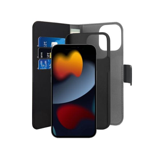 Puro Puro Wallet Detachable - Pouzdro 2V1 Iphone 13 Pro (Černé)