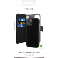 Puro Puro Wallet Detachable - Pouzdro 2V1 Iphone 13 Mini (Černé)