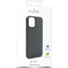 Puro Puro Icon Cover - Kryt Na Iphone 13 Pro S Antibakteriální Ochranou (Černý)