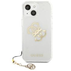 Guess Guess 4G Big Logo Charm Gold- Kryt Na Iphone 13 Mini (Zlatý Přívěsek)
