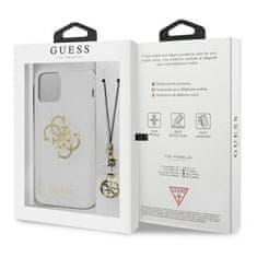 Guess Guess 4G Big Logo Charm Gold- Kryt Na Iphone 13 Mini (Zlatý Přívěsek)