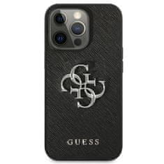 Guess Guess Saffiano 4G Big Silver Logo - Kryt Na Iphone 13 Pro (Černý)
