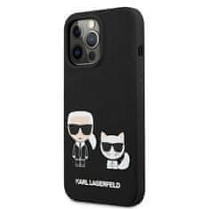 Karl Lagerfeld Karl Lagerfeld Slilicone Karl & Choupette - Kryt Na Iphone 13 Pro (Černý)