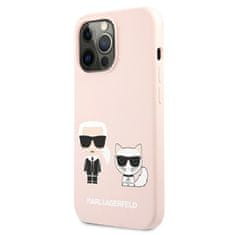 Karl Lagerfeld Karl Lagerfeld Slilicone Karl & Choupette - Kryt Na Iphone 13 Pro Max (Růžová)