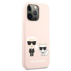 Karl Lagerfeld Karl Lagerfeld Slilicone Karl & Choupette - Kryt Na Iphone 13 Pro (Růžová)