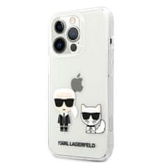 Karl Lagerfeld Karl Lagerfeld Ikonik & Choupette - Kryt Na Iphone 13 Pro (Průhledný)