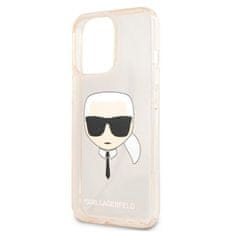 Karl Lagerfeld Karl Lagerfeld Karl's Head Glitter - Kryt Na Iphone 13 Pro Max (Zlatý)