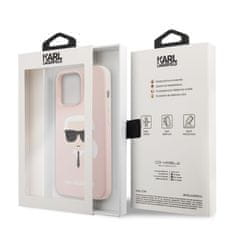 Karl Lagerfeld Karl Lagerfeld Silicone Ikonik Karl`s Head - Kryt Na Iphone 13 Mini (Růžový)