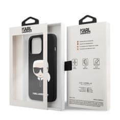 Karl Lagerfeld Karl Lagerfeld Silicone Ikonik Karl`s Head - Kryt Na Iphone 13 Pro Max (Černý