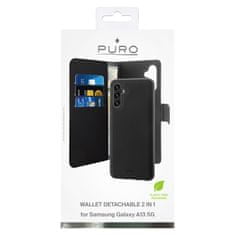 Puro Puro Wallet Detachable - Pouzdro 2V1 Samsung Galaxy A13 5G (Černé)