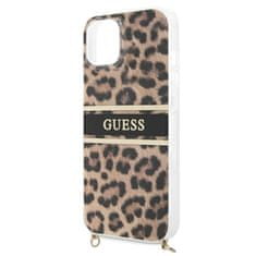 Guess Guess Leopard Gold Stripe Crossbody – Pouzdro Na Iphone 13 Mini