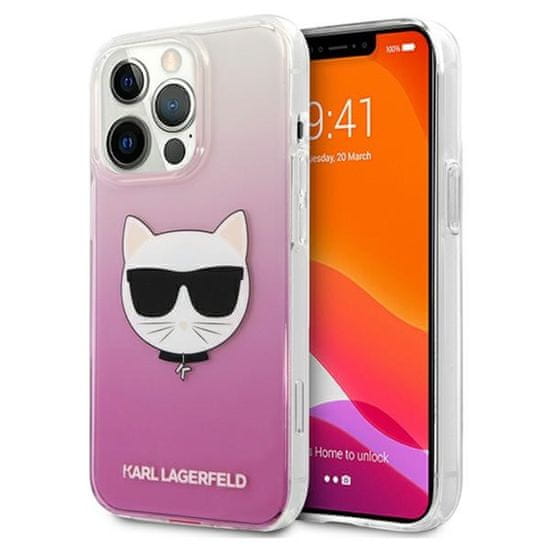 Karl Lagerfeld Karl Lagerfeld Choupette Head - Kryt Na Iphone 13 Pro Max (Růžová)