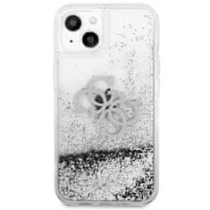 Guess Guess Liquid Glitter 4G Big Logo - Kryt Na Iphone 13 Mini (Stříbrná)