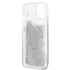 Guess Guess Liquid Glitter 4G Big Logo - Kryt Na Iphone 13 Mini (Stříbrná)