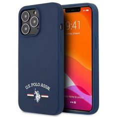 US Polo Us Polo Assn Silicone Logo - Kryt Na Iphone 13 Pro (Granátový)