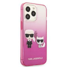 Karl Lagerfeld Karl Lagerfeld Gradient Ikonik Karl & Choupette - Pouzdro Na Iphone 13 Pro (Růžové