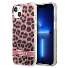 Guess Guess Leopard Electro Stripe – Pouzdro Na Iphone 13 (Růžové)
