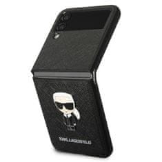 Karl Lagerfeld Karl Lagerfeld Saffiano Ikonik - Samsung Galaxy Z Flip 4 Pouzdro (Černé)