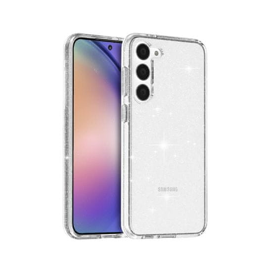 Crong Crong Glitter Case - Samsung Galaxy A54 5G Pouzdro (Transparentní)