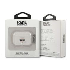 Karl Lagerfeld Karl Lagerfeld Karl Head Glitter - Pouzdro Airpods Pro (Stříbrné)