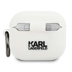 Karl Lagerfeld Karl Lagerfeld Choupette 3D - Pouzdro Apple Airpods 3 (Bílé)