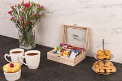 Excellent Houseware Dřevěná krabička na čaj TEA - 6 přihrádek