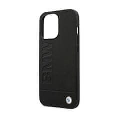 Bmw Bmw Leather Hot Stamp - Kryt Na Iphone 14 Pro Max (Černý)