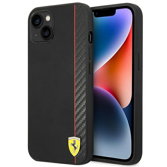 Ferrari Ferrari Carbon - Kryt Na Iphone 14 Plus (Černý)