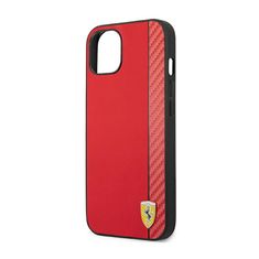 Ferrari Ferrari Carbon - Kryt Na Iphone 14 Plus (Červený)