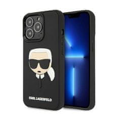 Karl Lagerfeld Karl Lagerfeld 3D Rubber Karl's Head - Kryt Na Iphone 13 Pro (Černý)