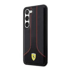 Ferrari Kolekce Ferrari Perforated 296P – Pouzdro Na Samsung Galaxy S23+ (Černé)